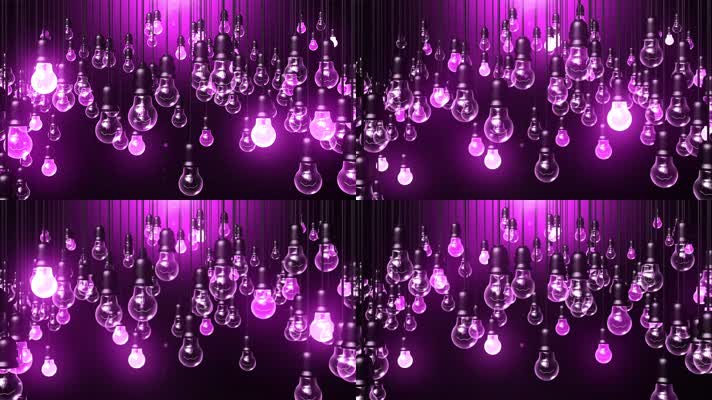 唯美抒情粉色灯泡