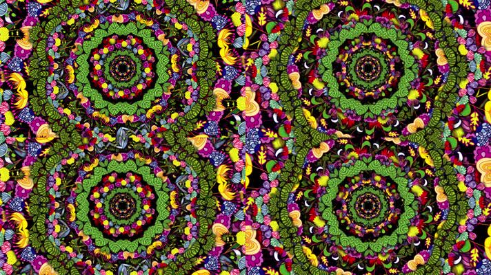 原版花瓣花环民族舞蹈背景系列(10)