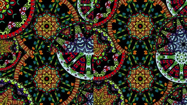 原版花瓣花环民族舞蹈背景系列(4)