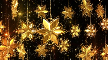 中国风金色粒子花瓣 中国风金色粒子花瓣