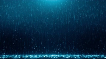 原版4K蓝色粒子雨冰雨背景