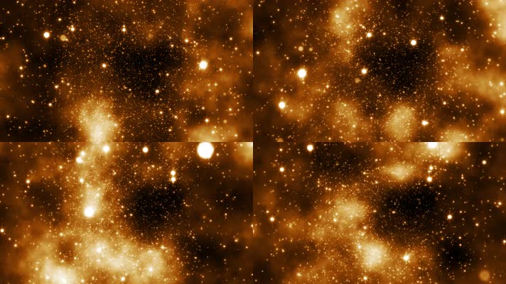 高端唯美金色粒子星空背景