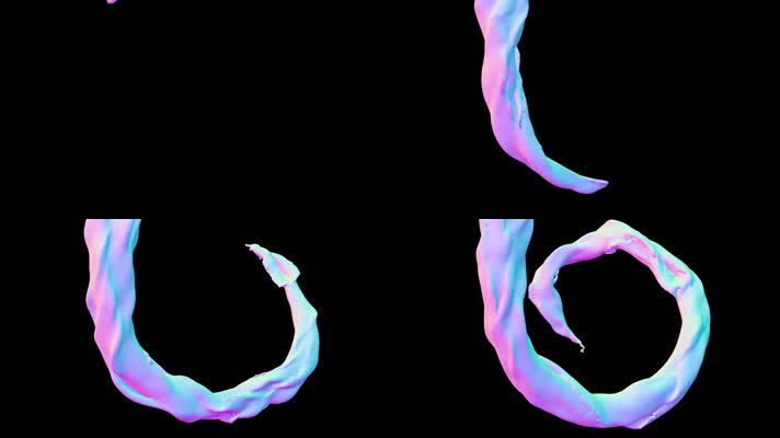 原版牛奶冰激凌液体合成（叠加） 