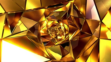 金色质感金属风穿梭舞台