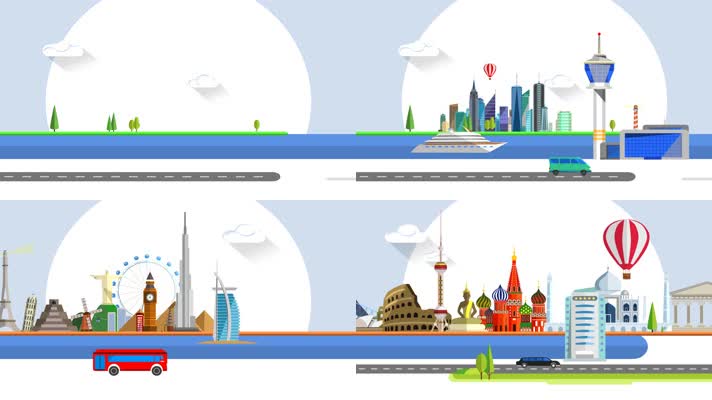 4K全球地标环球旅游mg片头(1)