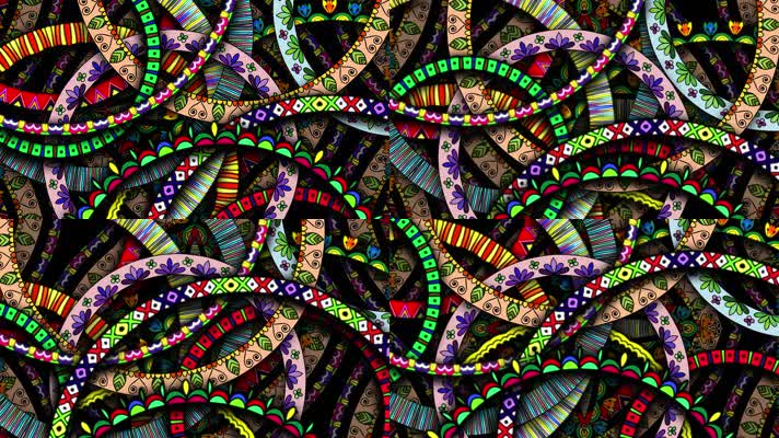 原版花瓣花环民族舞蹈背景系列 (1)(3