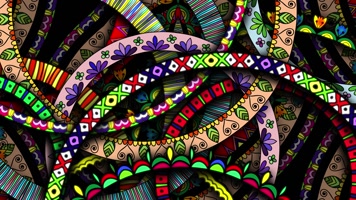 原版花瓣花环民族舞蹈背景系列 (1)(3