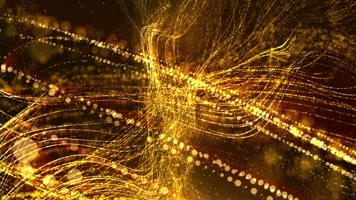 原版极品金色梦幻粒子线条