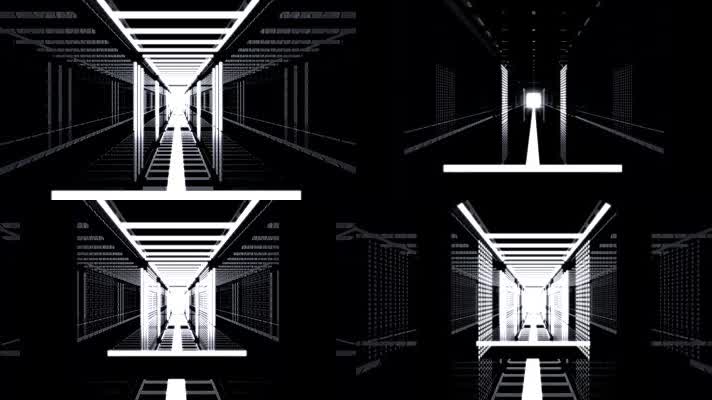 黑白矩阵排灯灯光舞曲