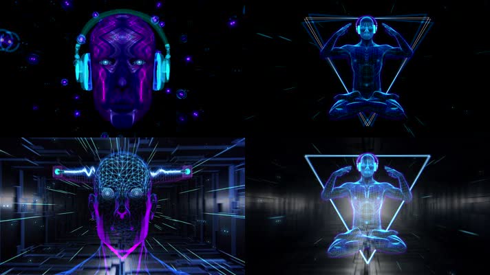 酒吧夜场立体人头节奏串烧