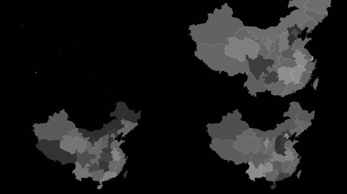 【带通道】中国地图汇聚