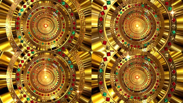 奢华金色宝石穿梭晚会背景