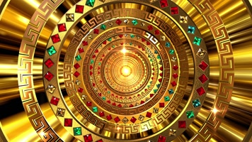 奢华金色宝石穿梭晚会背景