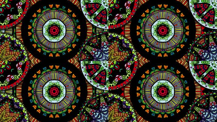 原版花瓣花环民族舞蹈背景系列(5)