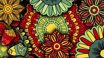 原版花瓣花环民族舞蹈背景系列 (2)(2