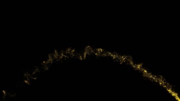 金色粒子光线特效