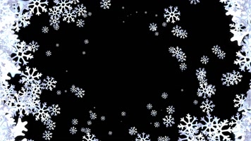 【带通道】雪花旋转背景2