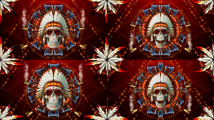 骷髅文化 万花筒 印第安人 