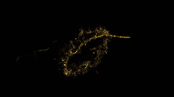 金色粒子光线特效