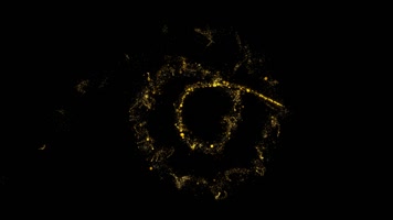 金色粒子光线特效