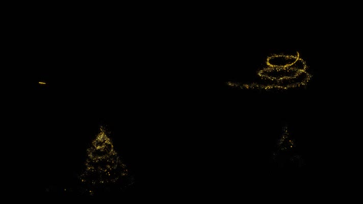 金色粒子光线特效