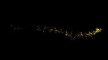 金色粒子光线特效