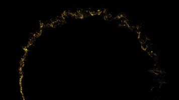 金色粒子光线特效