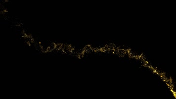 金色粒子光线特效