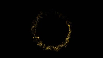 金色粒子光线特效合成
