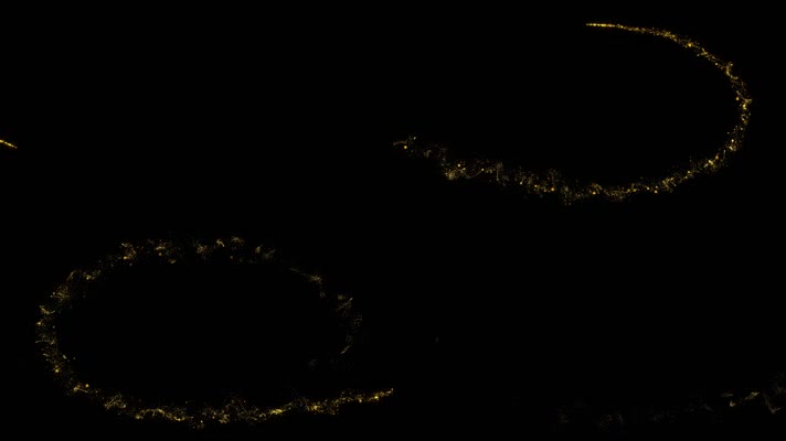 金色粒子光线特效