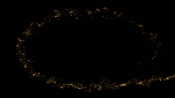 金色粒子光线特效