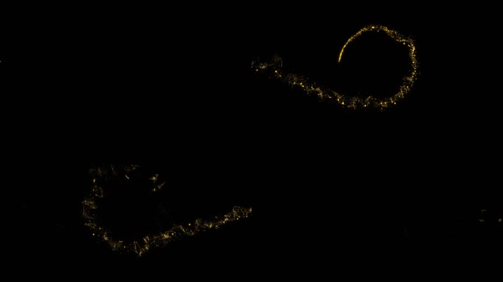 金色粒子光线特效