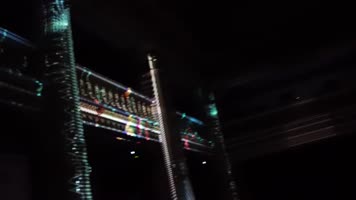 酒店宴会厅罗马柱投影