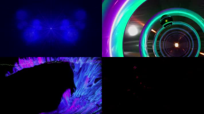 极品酷炫时尚烟花光线万花筒魔法VJ视频