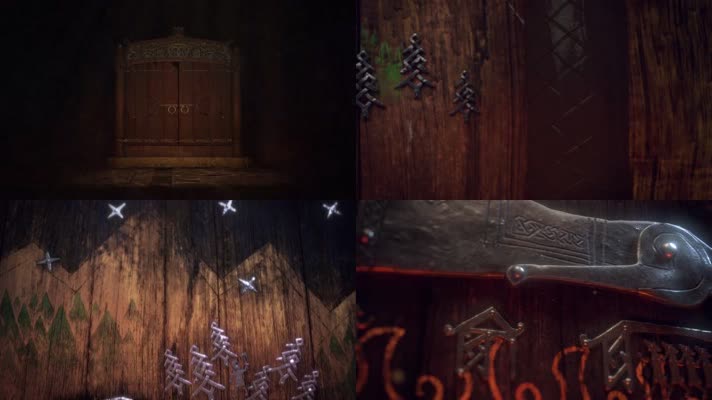 金属壁画上帝的战争诺尔斯神话