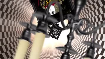 极品酷炫时尚梅花桃心演出舞台演出背景视频