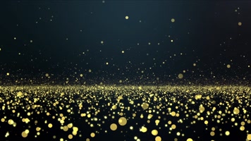 大气金色光芒粒子LED背景视频