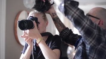 青春时尚男女模特时尚太阳镜眼镜