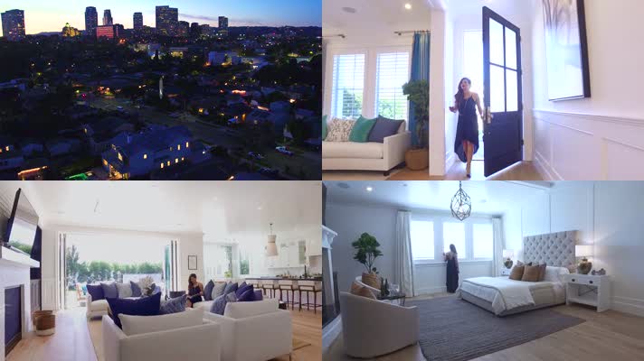 时尚香车美女豪宅别墅