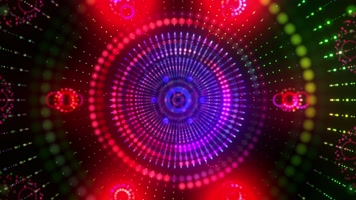 绚丽时尚万花筒灯光隧道穿梭