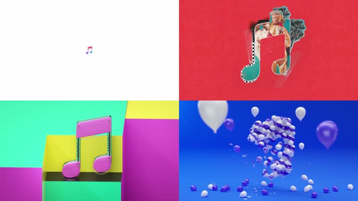 时尚音乐音符动感舞蹈宣传片