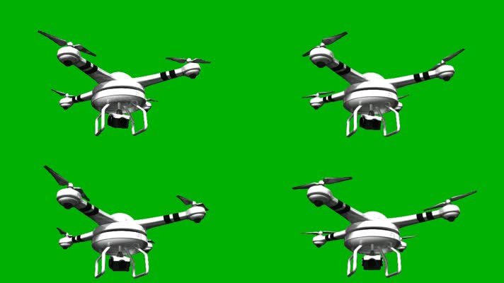 绿屏无人机摄像拍摄特效素材