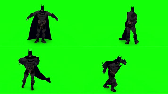绿屏蝙蝠侠舞蹈