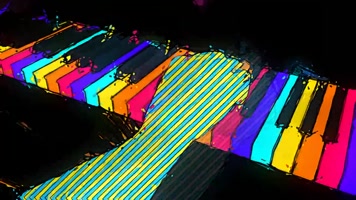 时尚绚丽彩绘乐队表演vj视频
