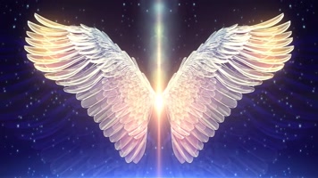 炫光唯美天使翅膀LED背景视频