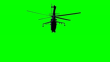 绿屏直升机