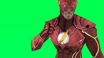 绿屏三维人物角色战斗抠像素材