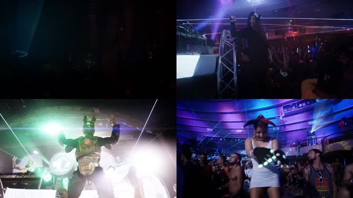 时尚科幻激光性感美女诱惑酒吧夜店气氛 