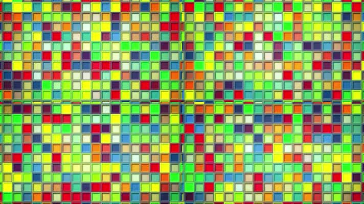 五彩方块闪光背景视频