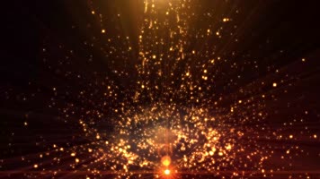 金色炫酷大气震撼粒子掉落梦幻背景